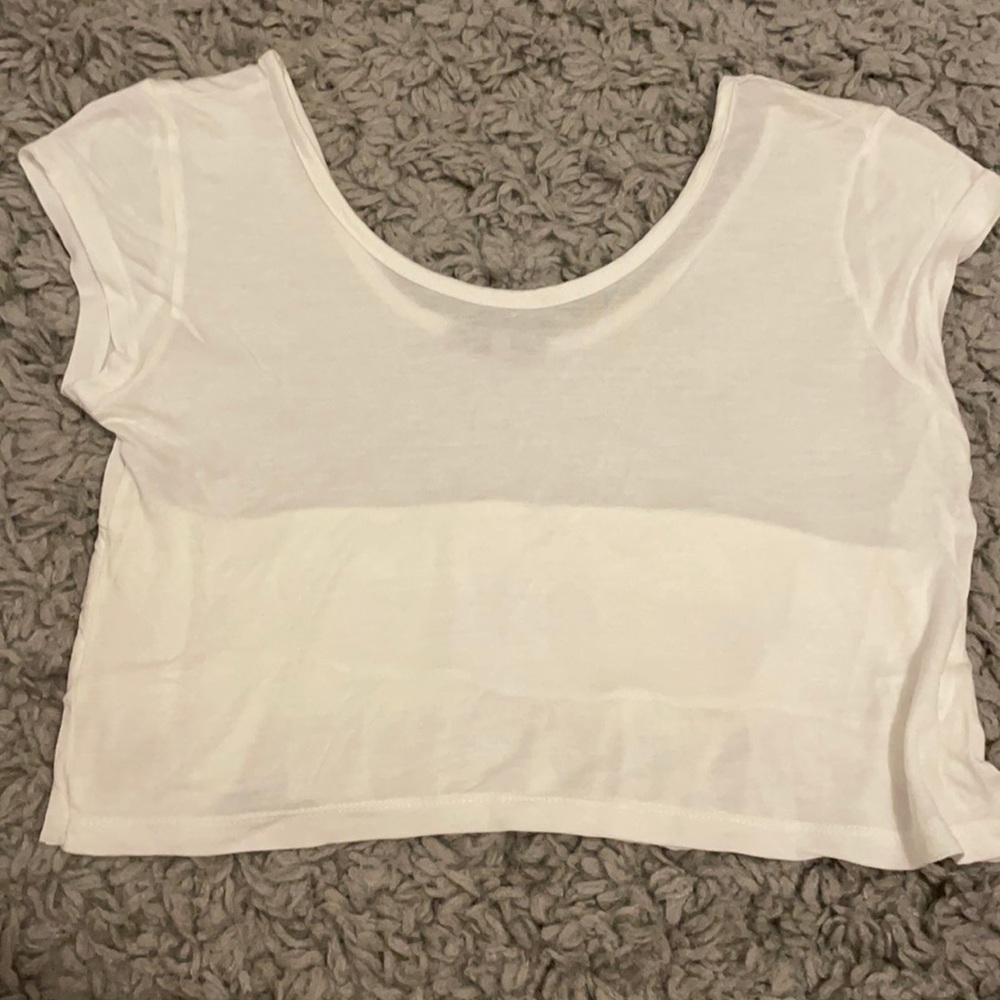 Charlotte Russe white crop top